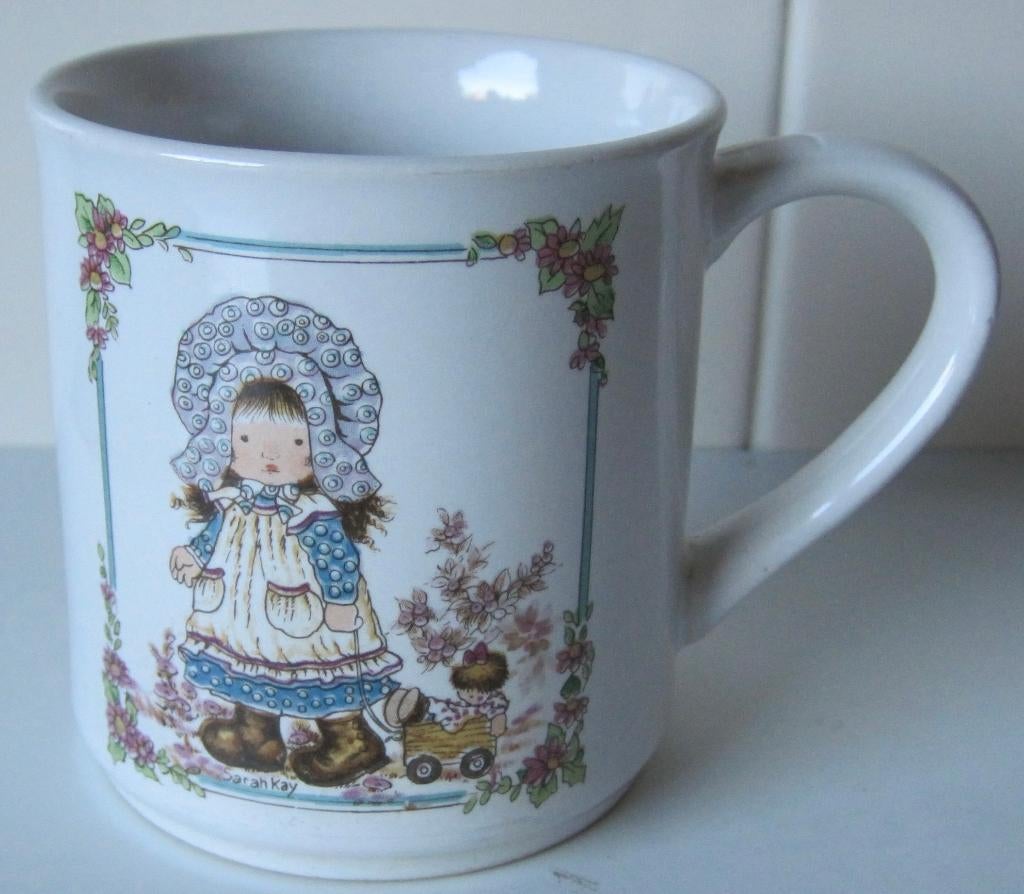 beker met afbeelding van Sarah Kay, Overige typen, Ophalen of Verzenden, Zo goed als nieuw, Overige stijlen