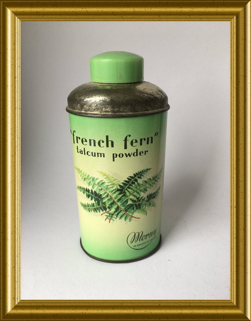 Oud talkpoeder busje, French Fern, Morny, Ophalen of Verzenden, Gebruikt, Overige