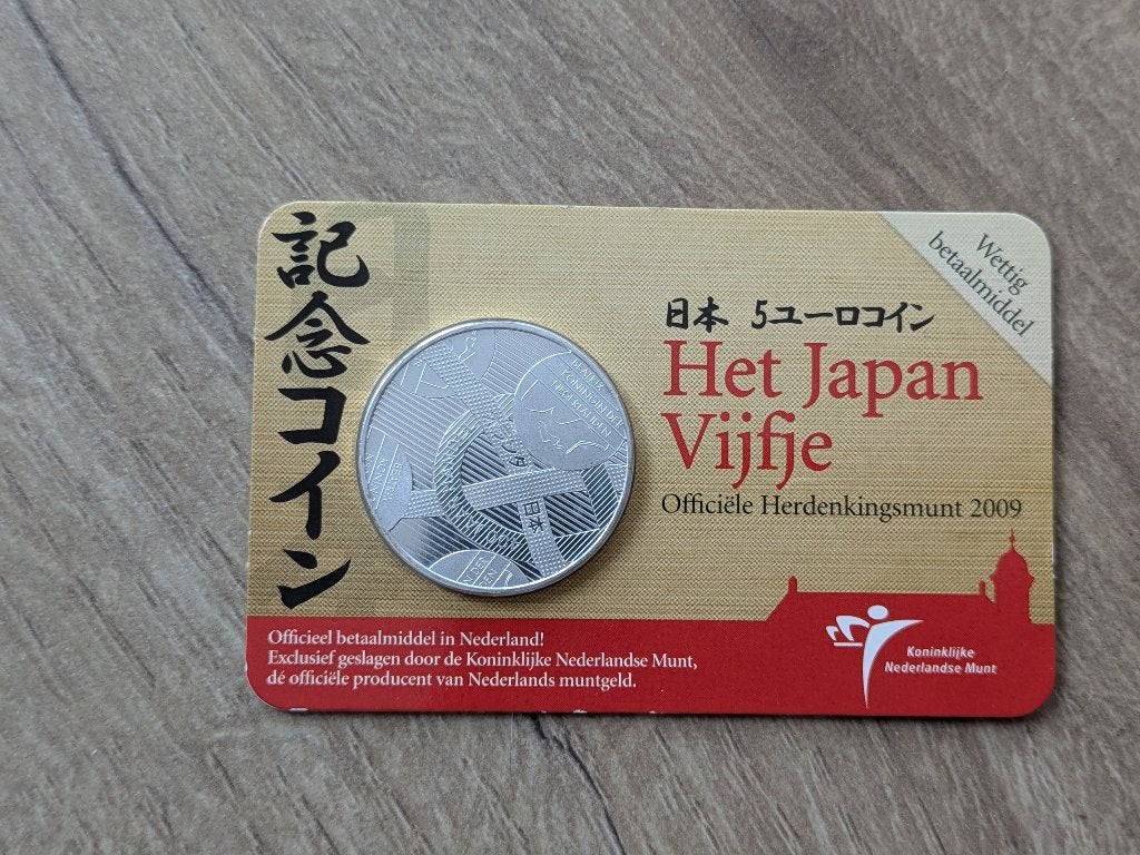 Het Japan Vijfje, Postzegels en Munten, Munten | Nederland, Ophalen, Koningin Beatrix, Zilver, Euro's
