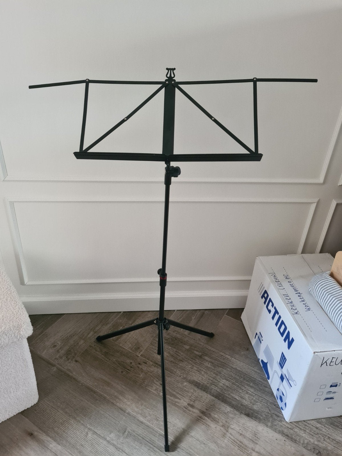 Dixon GMS-31 Muziekstandaard Zwart - Compact & Opvouwbaar, Muziek en Instrumenten, Ophalen of Verzenden, Zo goed als nieuw, Muziekstandaard