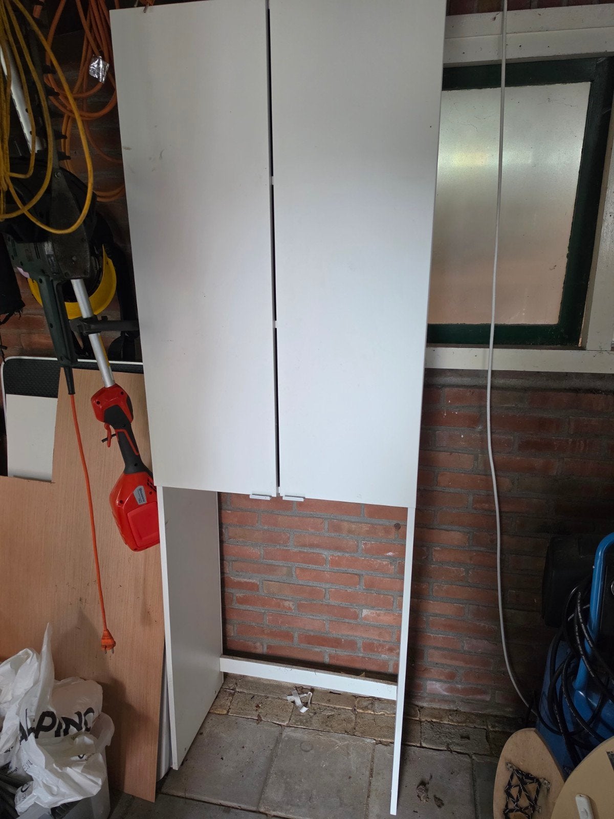 Witte drogerkast met opbergruimte, Ophalen, Gebruikt, Overige typen, 50 tot 100 cm