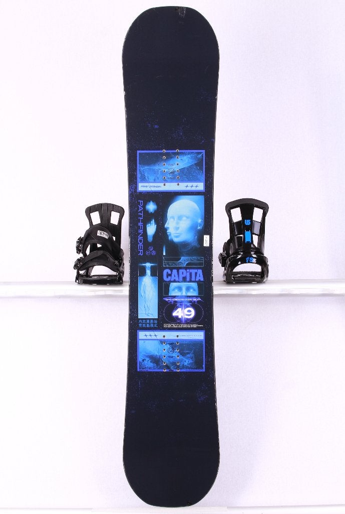 147 155 snowboard CAPITA PATHFINDER 2024, Black/blue, Verzenden, Gebruikt, Board