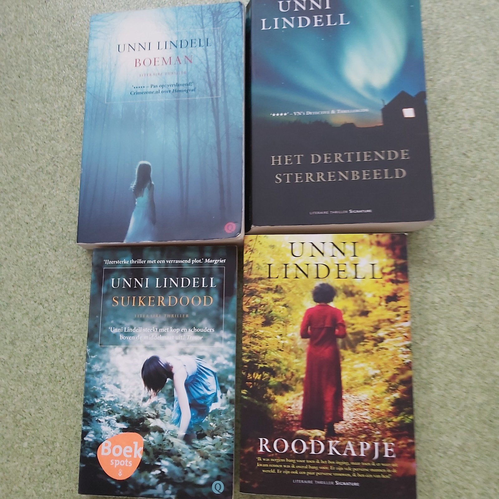 Unni Lindell Thriller Boeken Set - 4 Stuks, Boeken, Ophalen of Verzenden, Gelezen, Unni Lindell, Scandinavië