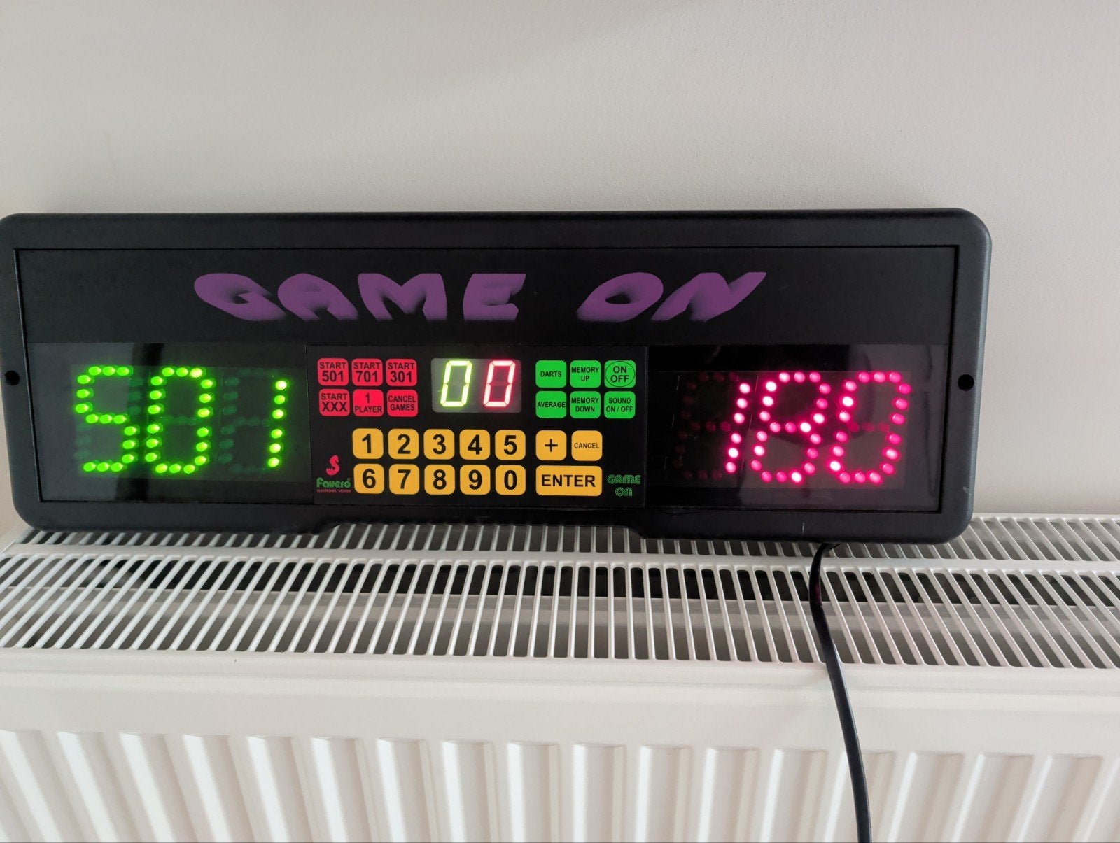 game on scoreboard darts Favero, Ophalen of Verzenden, Gebruikt, Pijlen, Elektronisch