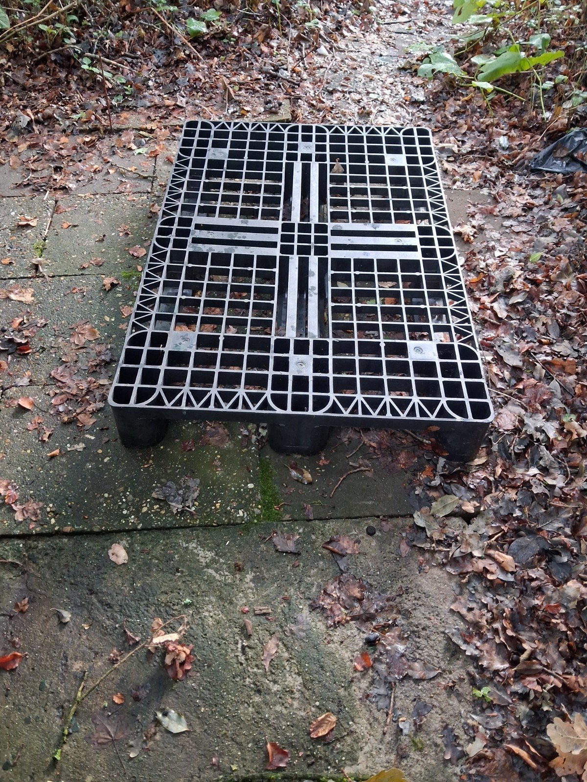 13 kunstof pallets, Tuin en Terras, Terrasdelen en Vlonders, Ophalen, Gebruikt, Kunststof