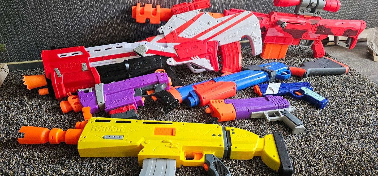 Grote partij Nerf Fortnite Blasters (7 stuks) ook los, Ophalen of Verzenden, Gebruikt