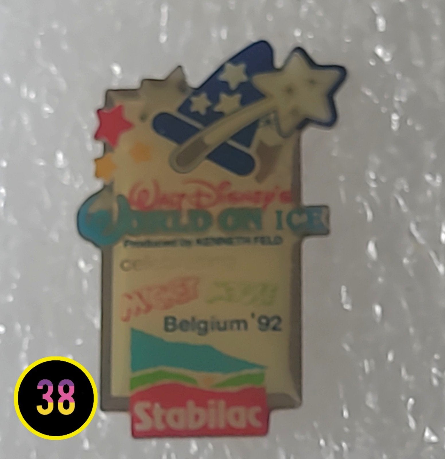 Disney's World on Ice Pin België '92 Stabilac, Verzenden