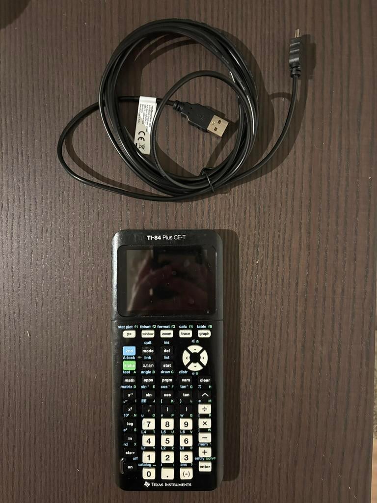 Grafische rekenmachine - Texas Instruments TI-84 Plus CE-T, Diversen, Ophalen of Verzenden, Grafische rekenmachine, Zo goed als nieuw