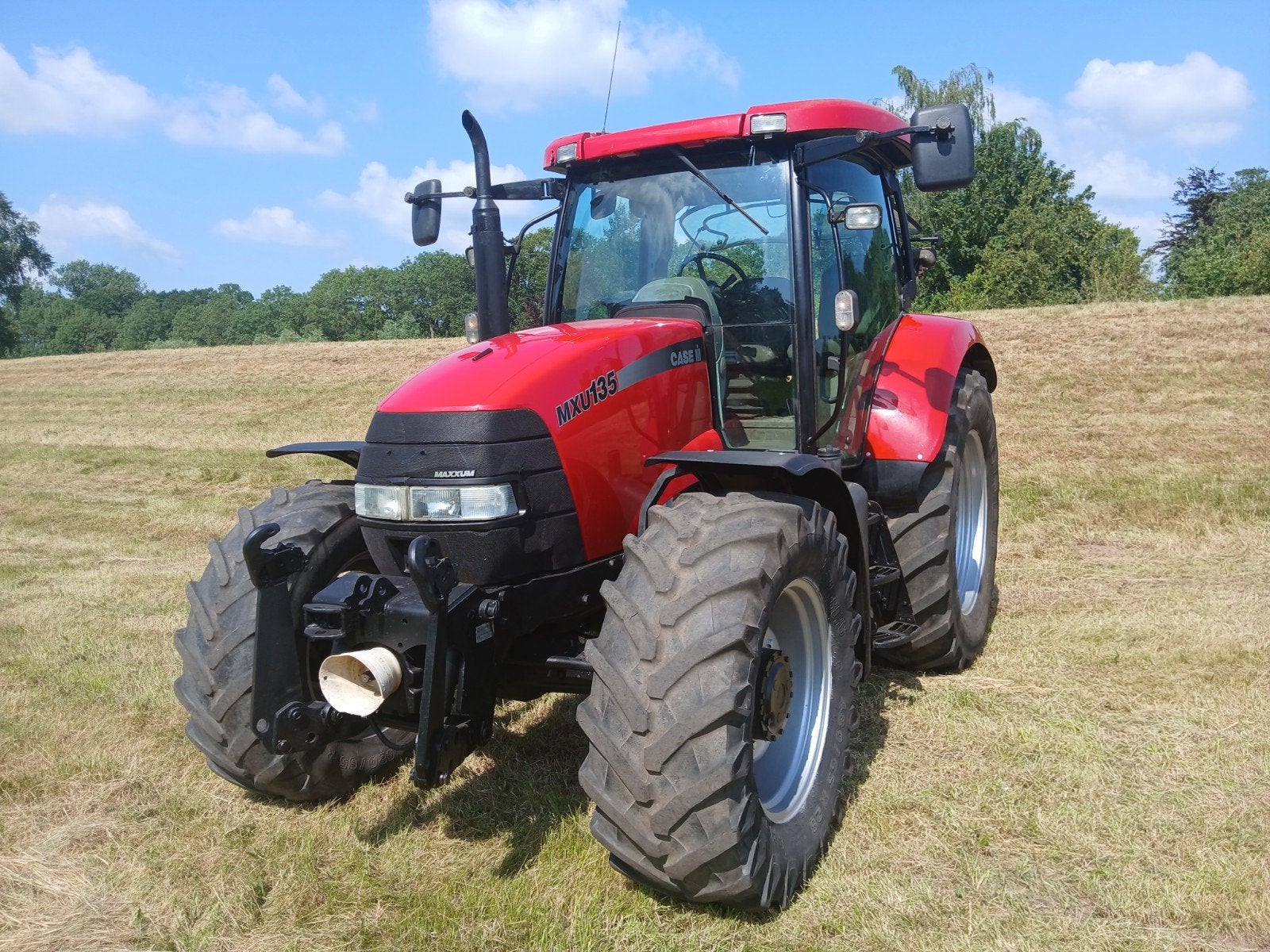 Case MXU 135 met geveerde cabine en fronthef met PTO, Ophalen of Verzenden, Gebruikt, Case IH