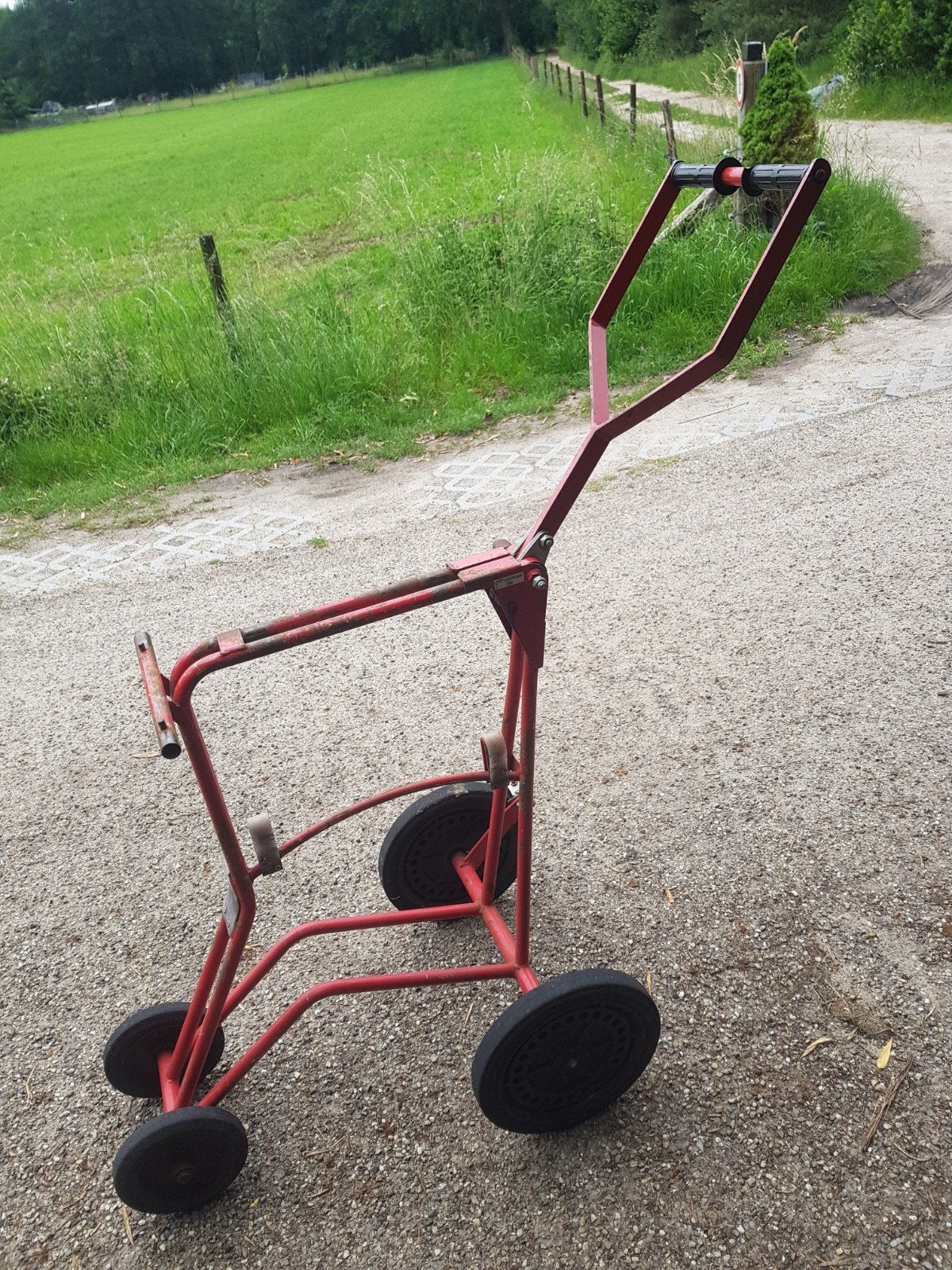 Rijzadelkar rijzadel paard, 100 liter of meer, Ophalen of Verzenden, Zo goed als nieuw, Transportkar