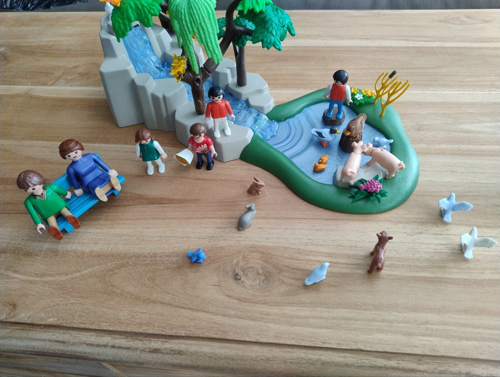 Sint-idee: Playmobil Natuurpark met dieren en figuren, Ophalen of Verzenden, Zo goed als nieuw