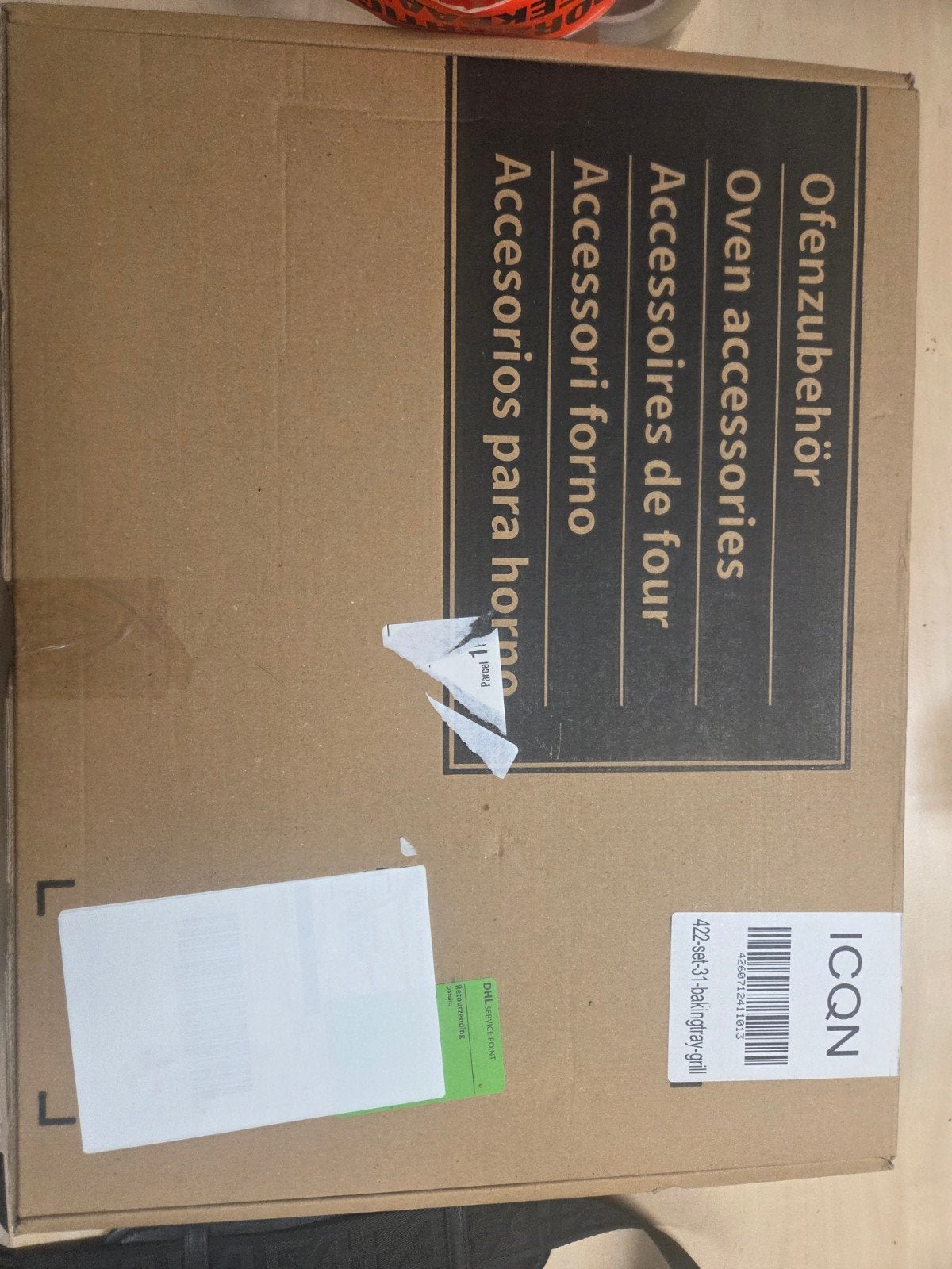 ICQN Oven Accessoires Set - Bakplaat & Grillrooster, Overige typen, Nieuw, Ophalen of Verzenden, Zwart