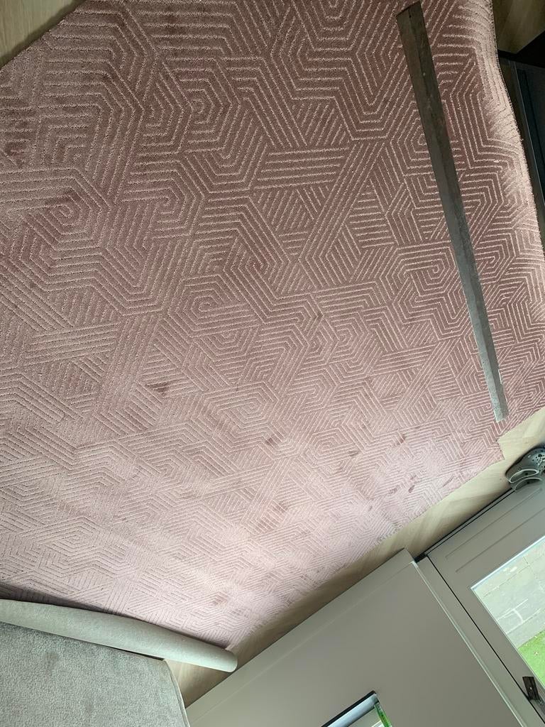 Oud roze tapijt, Huis en Inrichting, Stoffering | Tapijten en Kleden, Ophalen, Overige kleuren, 200 cm of meer, Rechthoekig