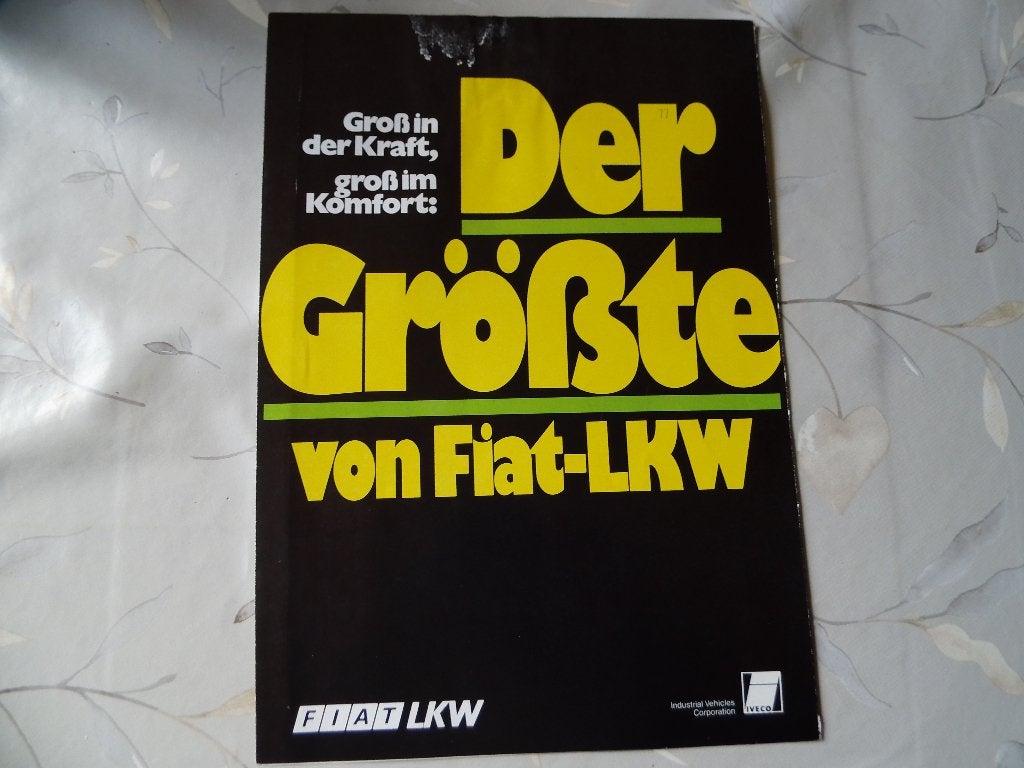 Fiat LKW zware truck, Boeken, Verzenden, Gelezen, Overige merken