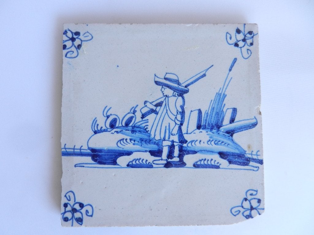 Tegeltje Delfts blauw, Ophalen of Verzenden