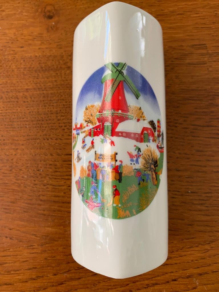 "Vaas" in de vorm van een 'Hart' met Molen Nieuw, Ophalen of Verzenden, Nieuw, Overige kleuren, Glas
