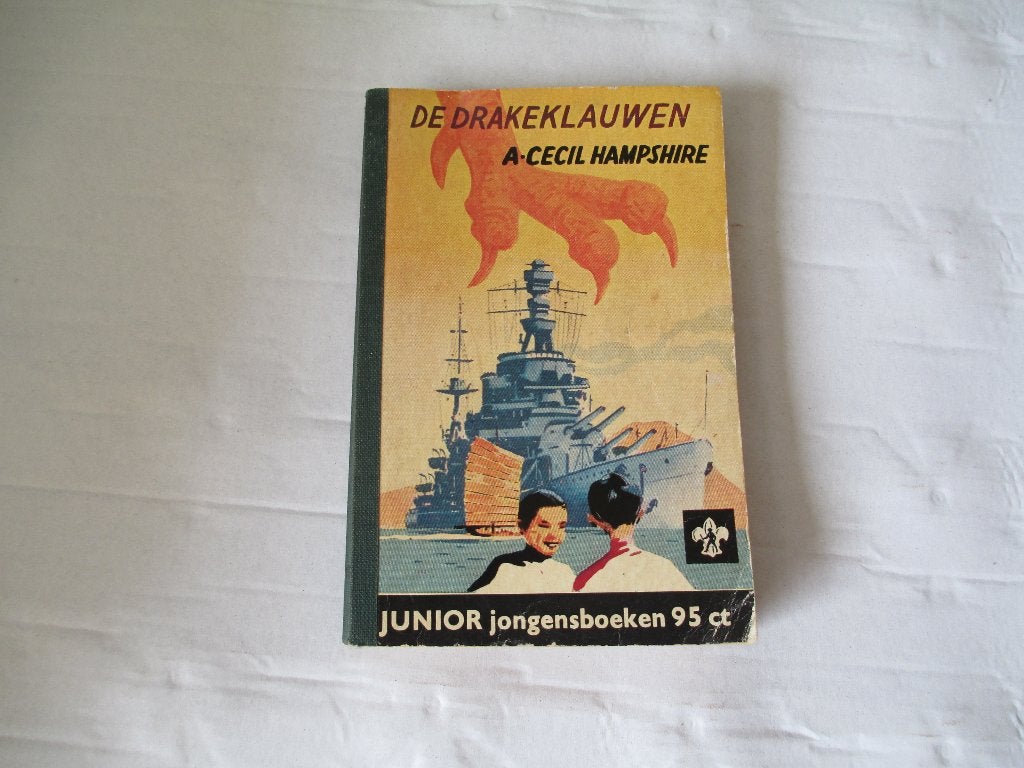 junior jongensboek de drakeklauwen - a. cecil hampshire, Ophalen of Verzenden, Gelezen, Fictie algemeen