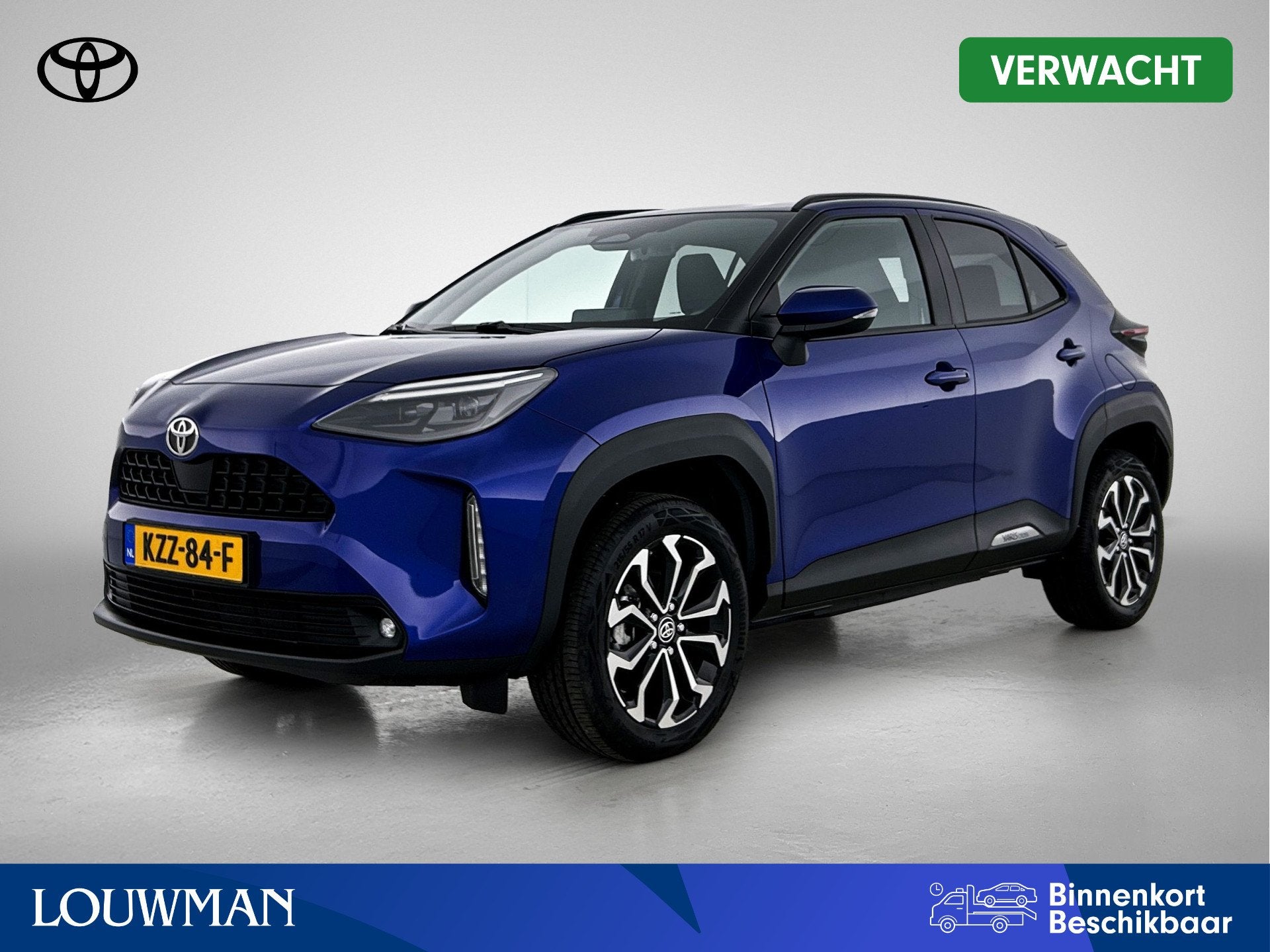 Toyota Yaris Cross 1.5 Hybrid 115 First Edition + | BTW | St, Auto's, Gebruikt, Blauw, 116 pk, 1490 cc
