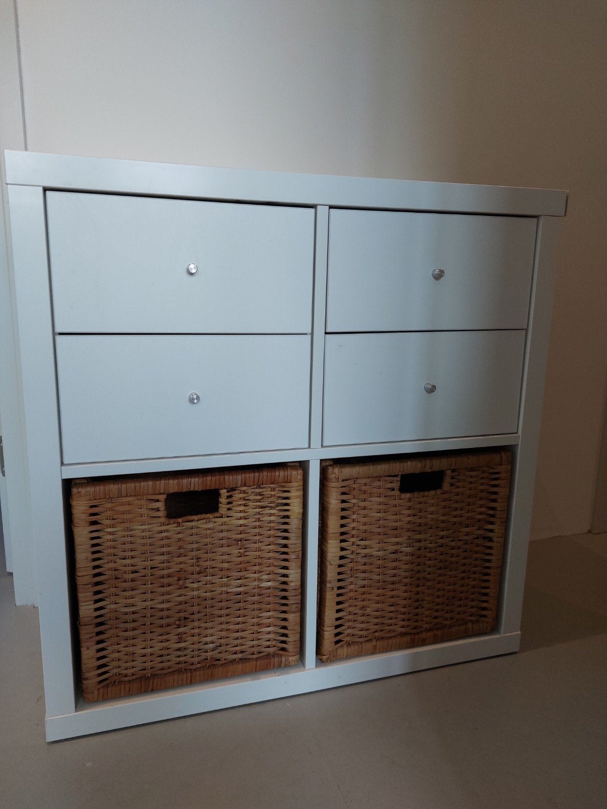 gratis - ikea kallax vakkenkast met lades en manden, Ophalen, Gebruikt