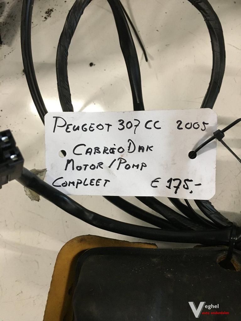 Peugeot 307 CC 2005 Cabrio Dak Motor / Pomp, Auto-onderdelen, Gebruikt, -, -, Ophalen of Verzenden