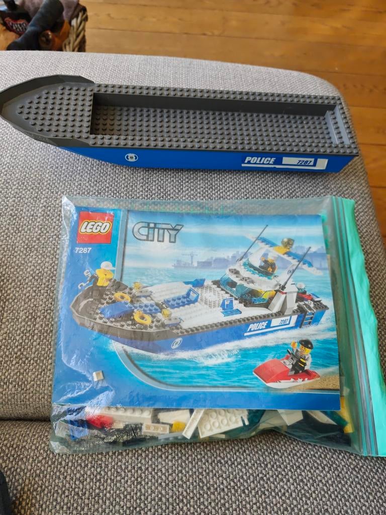 Lego City Politieboot set 7287, Lego, Ophalen of Verzenden, Compleet, Complete set