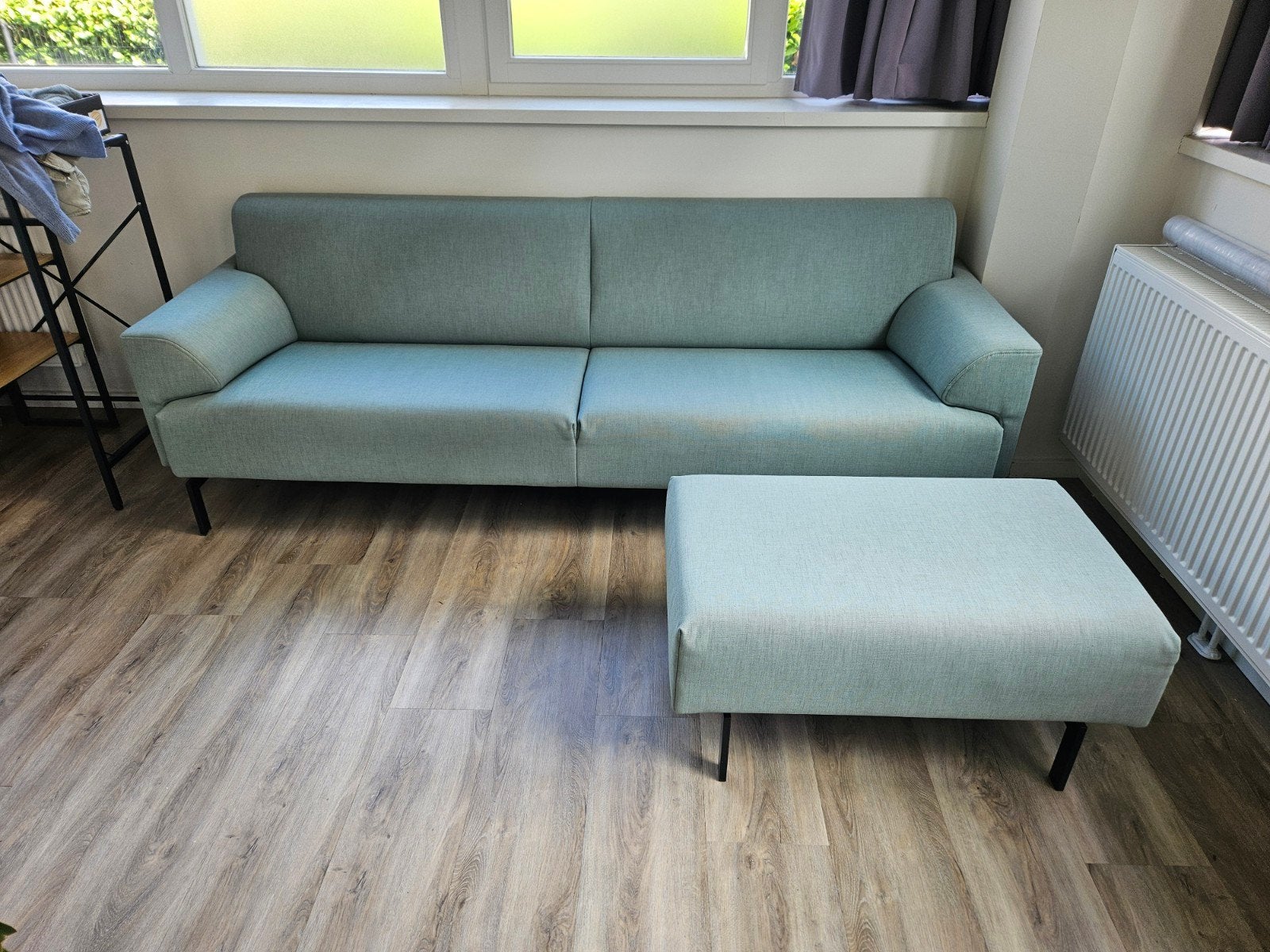 Rolf Benz Linea designbank 245 cm + hocker | bezorgd op 26/7, Huis en Inrichting, Banken | Bankstellen, 75 tot 100 cm, Ophalen of Verzenden