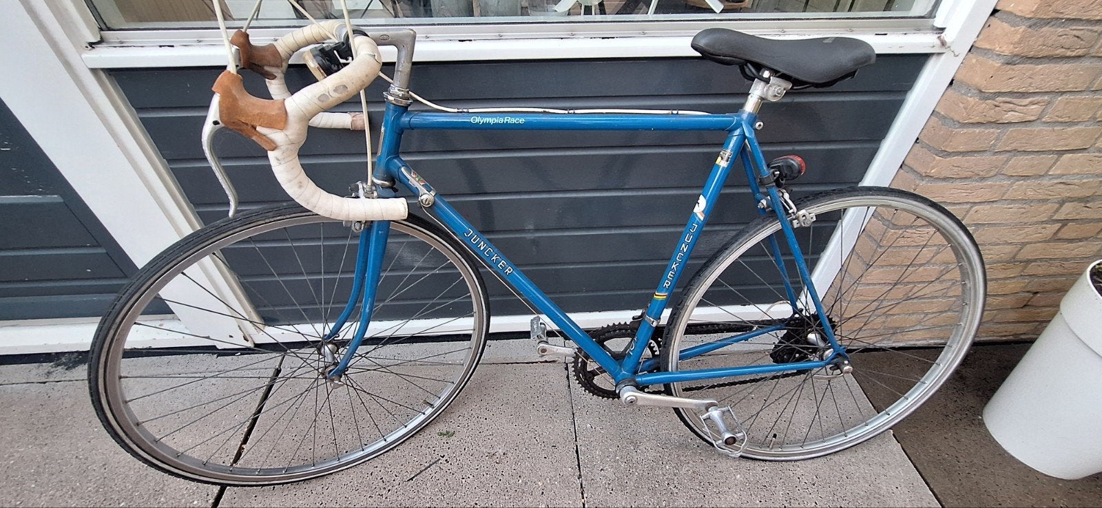 Juncker Olympia Racefiets - Blauw, Fietsen en Brommers, Ophalen, Gebruikt, Overige merken