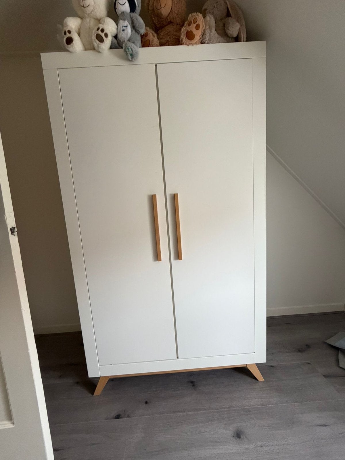 Bopita Fenna Babykamer Wit/Naturel (Bed, Commode, Kast), Ophalen, Gebruikt, Jongetje of Meisje