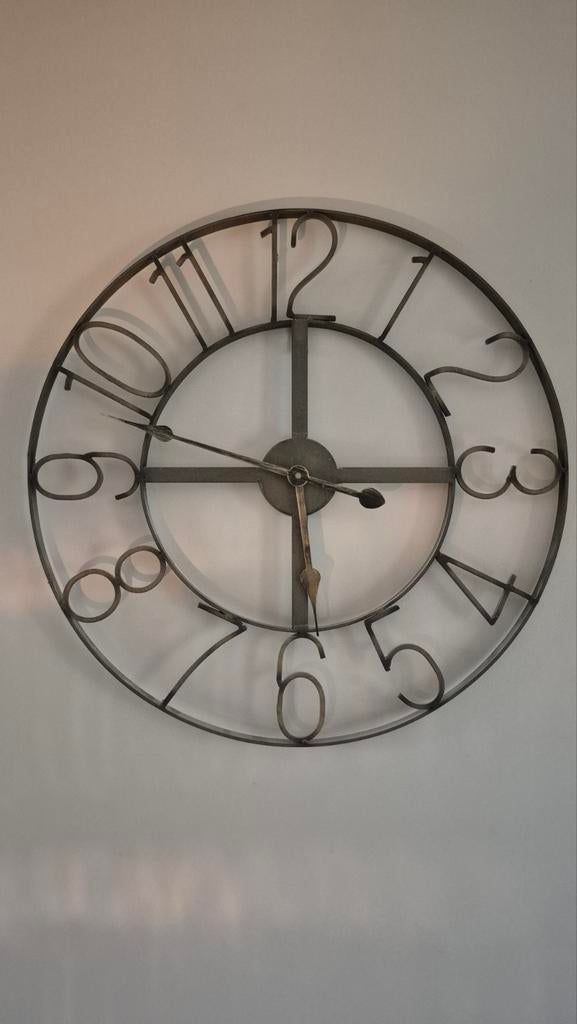 Wandklok roest 60 cm, Ophalen of Verzenden, Wandklok