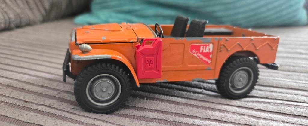 Fiat La Campagnola modelauto - Oranje, Gebruikt, Overige merken, Gebruikt, Auto, 1:32 tot 1:50