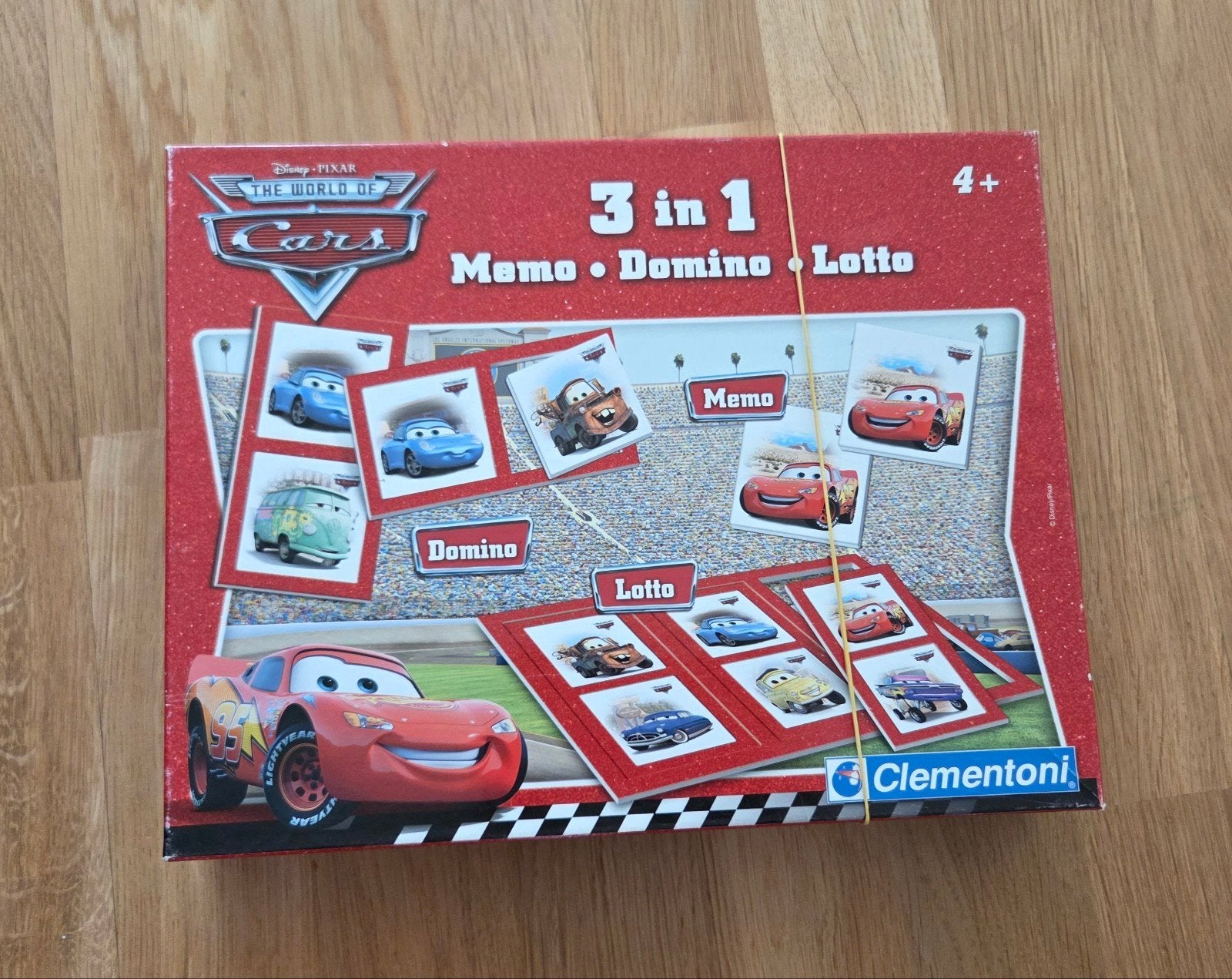 Disney Pixar Cars 3-in-1 Spel: Memo, Domino, Lotto, 4+, Ophalen of Verzenden
