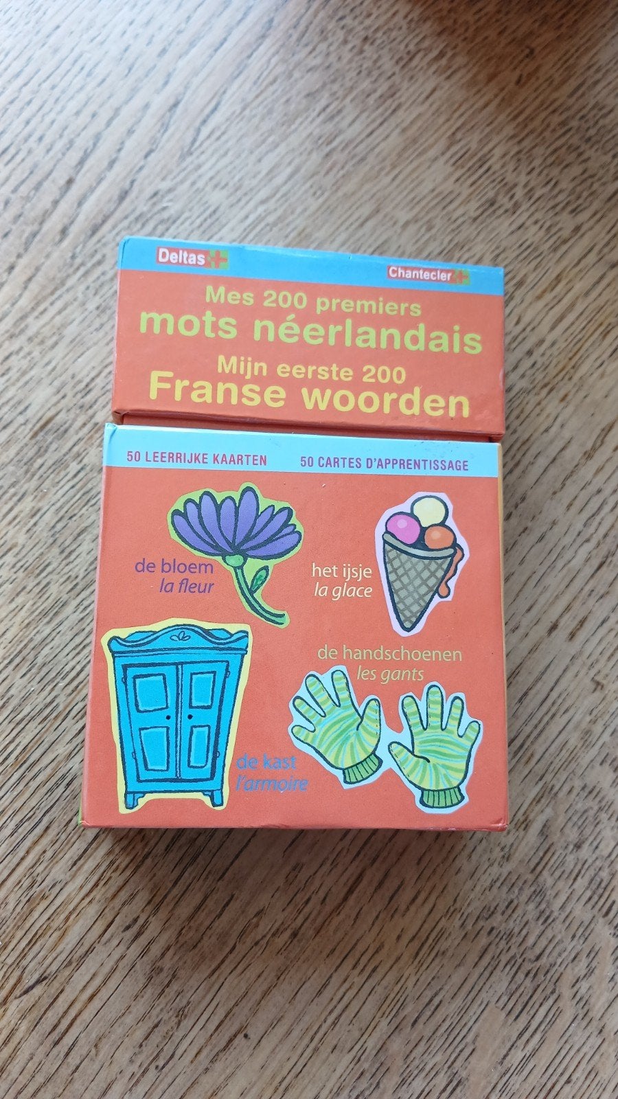 Mijn eerste 200 Franse woorden - Leerkaarten Deltas, Ophalen of Verzenden, Zo goed als nieuw