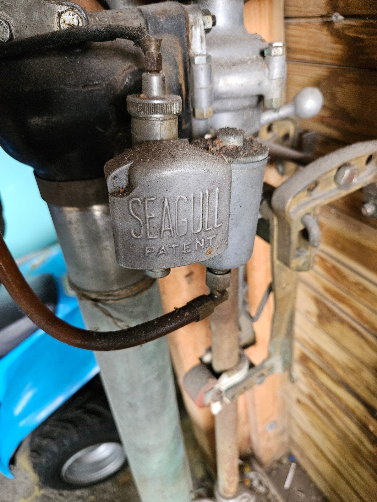 Vintage Seagull buitenboordmotor - Klassieke scheepsmotor, Watersport en Boten, Ophalen of Verzenden, Gebruikt