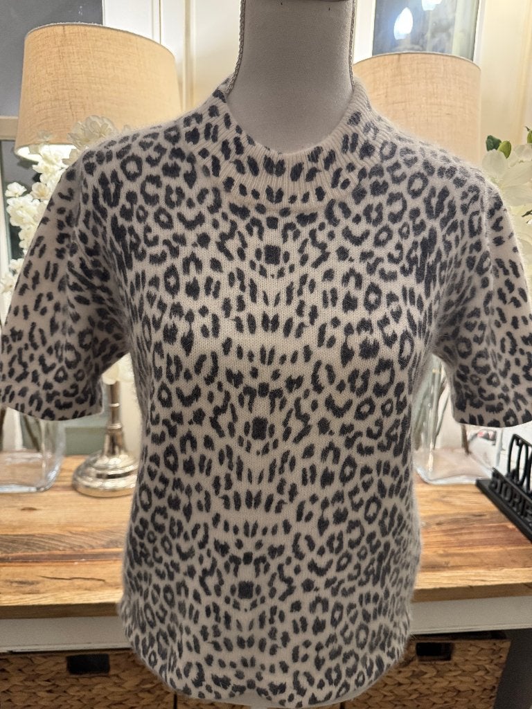 Zwart-Witte angora trui Abla Moda, 40/M, perfecte staat., Verzenden, Zo goed als nieuw, Maat 38/40 (M), Wit