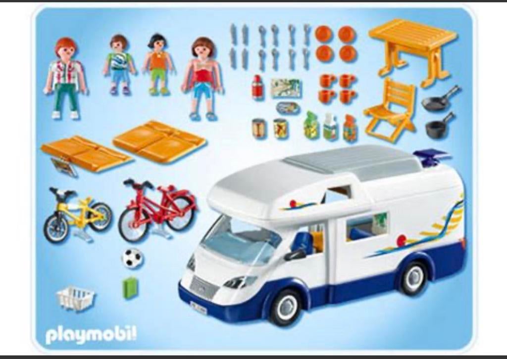 Playmobil camperbus nr 4859, Kinderen en Baby's, Speelgoed | Playmobil, Ophalen of Verzenden, Gebruikt, Complete set