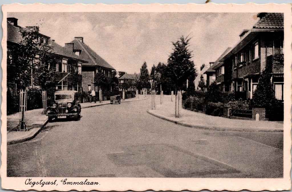 Oegstgeest - 10 antieke ansichtkaarten, Verzenden, 1920 tot 1940, Gelopen, Zuid-Holland