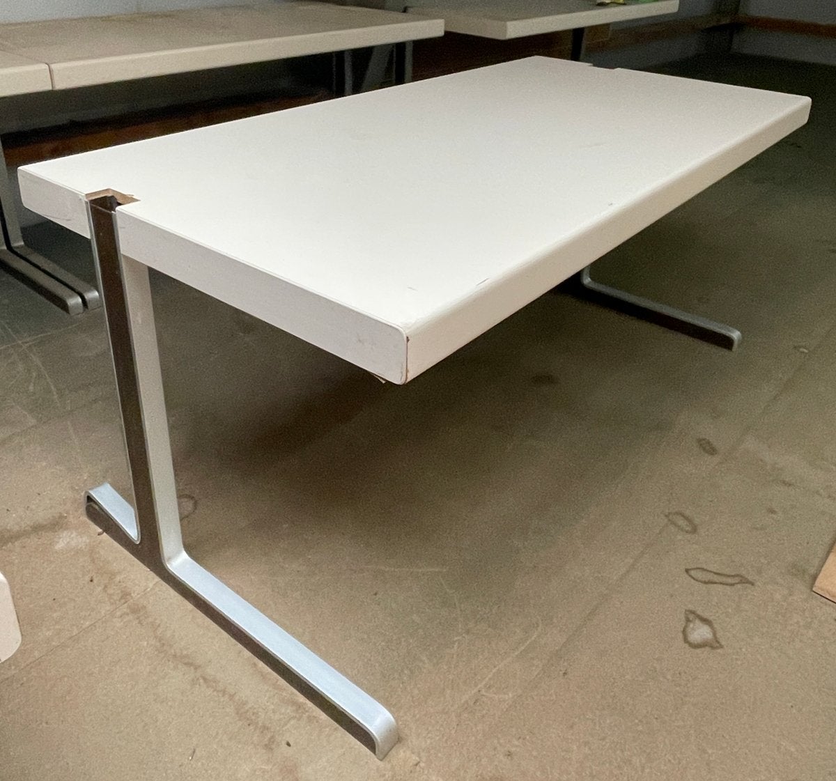 7x Bureau wit, 160x80mm hoogte 72cm, Huis en Inrichting, Bureaus, Overige typen, 160 cm, Gebruikt, Overige merken