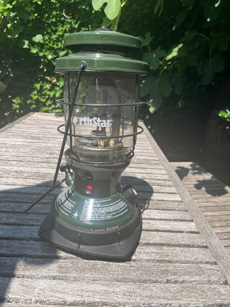 Coleman Northstar benzinelamp, Ophalen, Gebruikt