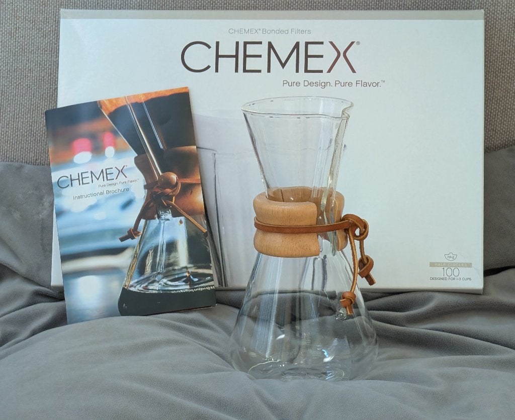 Chemex CM-1C, Overige modellen, Zo goed als nieuw, 2 tot 4 kopjes, Koffiebonen