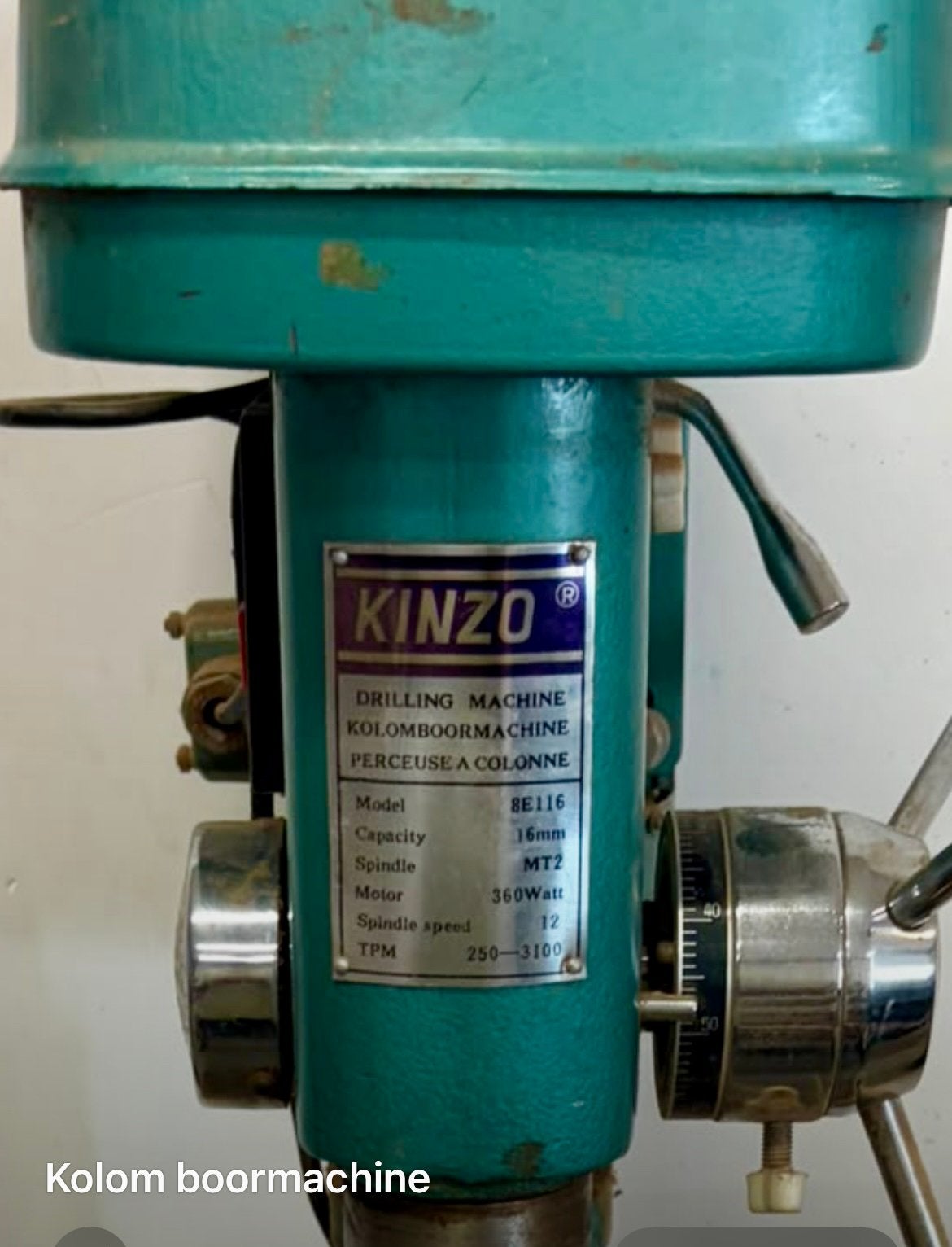 Kolom boormachine, Ophalen, Gebruikt, Minder dan 400 watt, Klopboormechanisme