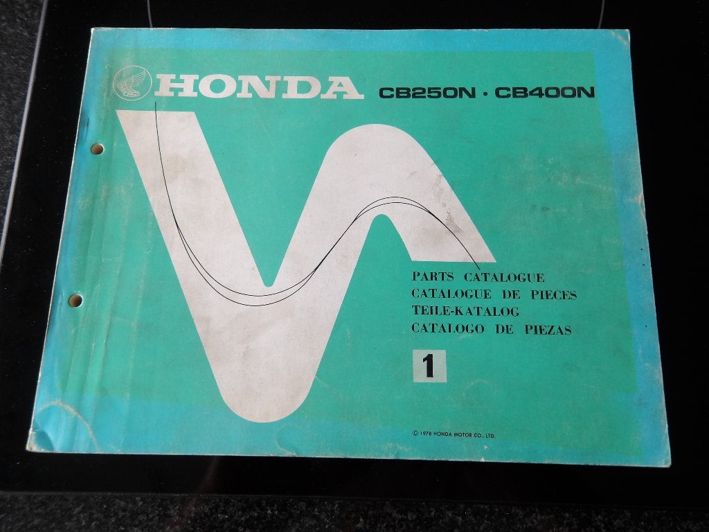 Honda CB250N CB400N Onderdelencatalogus (1978), Verzenden, Honda