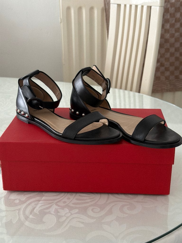 Sandalen, Zwart, Zo goed als nieuw, Hugo Boss, Sandalen of Muiltjes