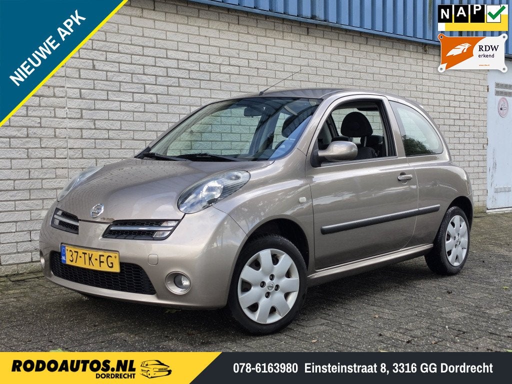 Nissan Micra 1.4 Tekna 3D Airco Nieuwe APK ✅, 4 cilinders, Bruin, Origineel Nederlands, Euro 4
