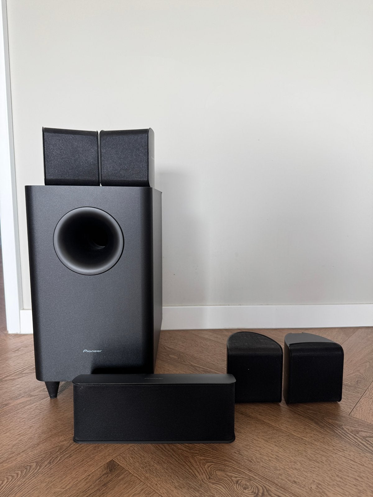 Pioneer 5.1 luidsprekerset met passieve subwoofer., Gebruikt, 70 watt of meer, Ophalen of Verzenden, Pioneer