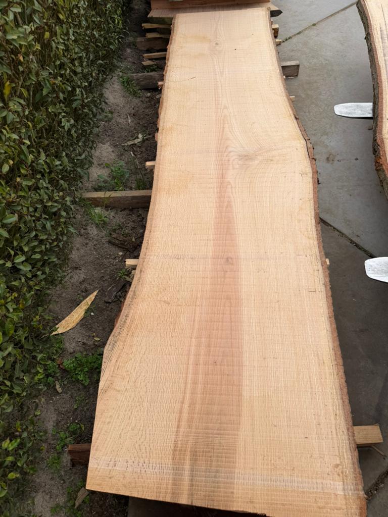 Mooi eiken Schaaldelen 250x50x4 cm, Ophalen, Zo goed als nieuw, 250 cm of meer, Planken