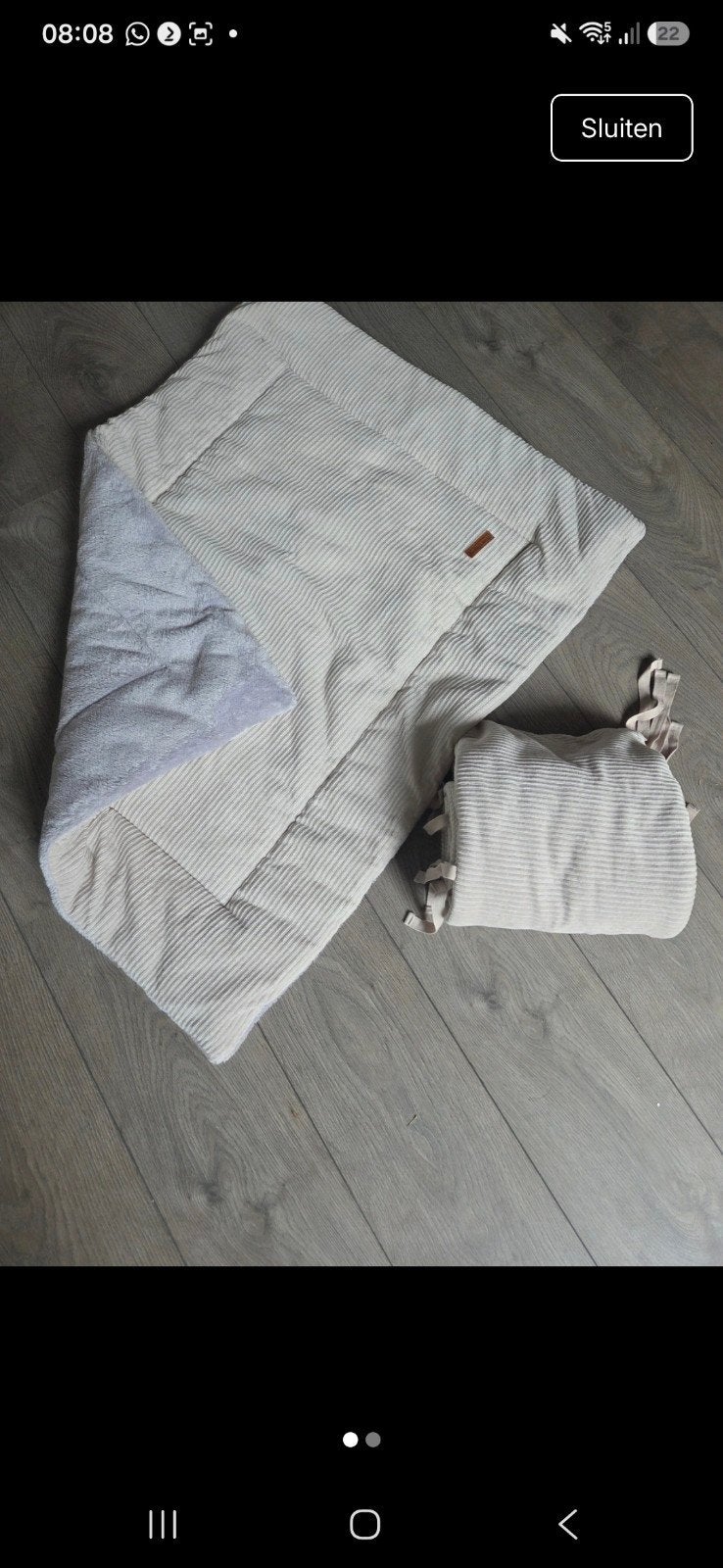 Baby's Only Boxkleed 90x70 en Bumper, Ophalen of Verzenden, Zo goed als nieuw