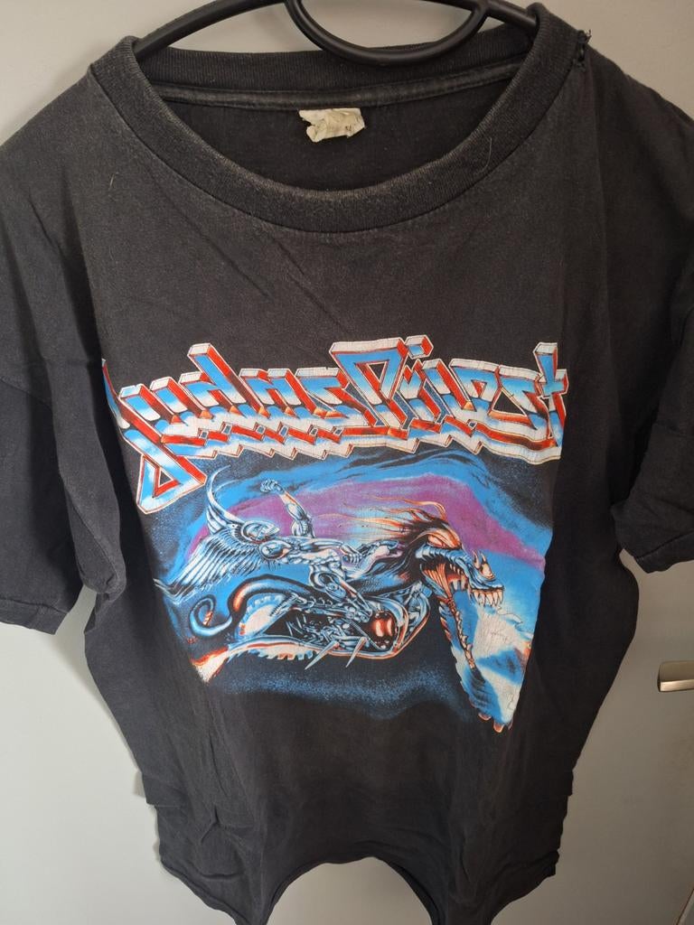 Vintage Judas Priest Painkiller World Tour 1991 T-shirt, Judas Priest, Verzenden, Zwart, Overige maten