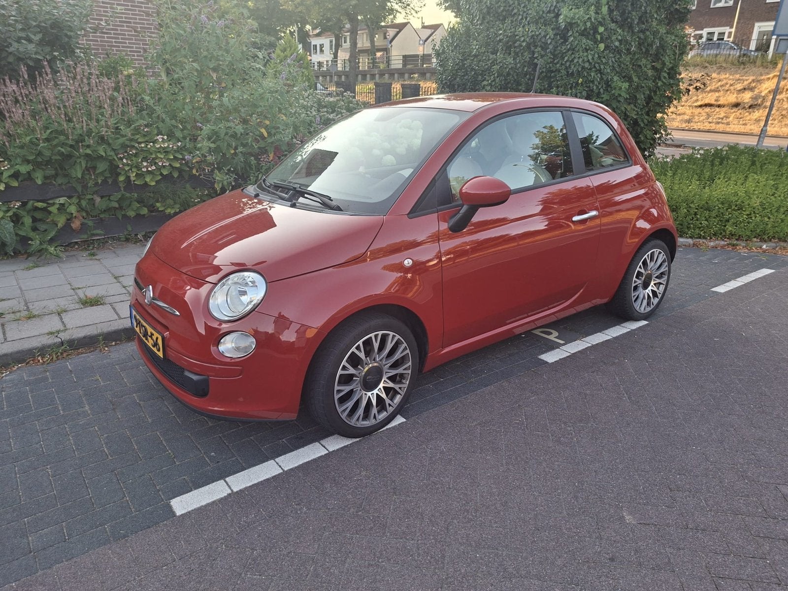 Mollie, een superleuke frisse Fiat 500, Auto's, Voorwielaandrijving, Euro 5, Stof, Beige