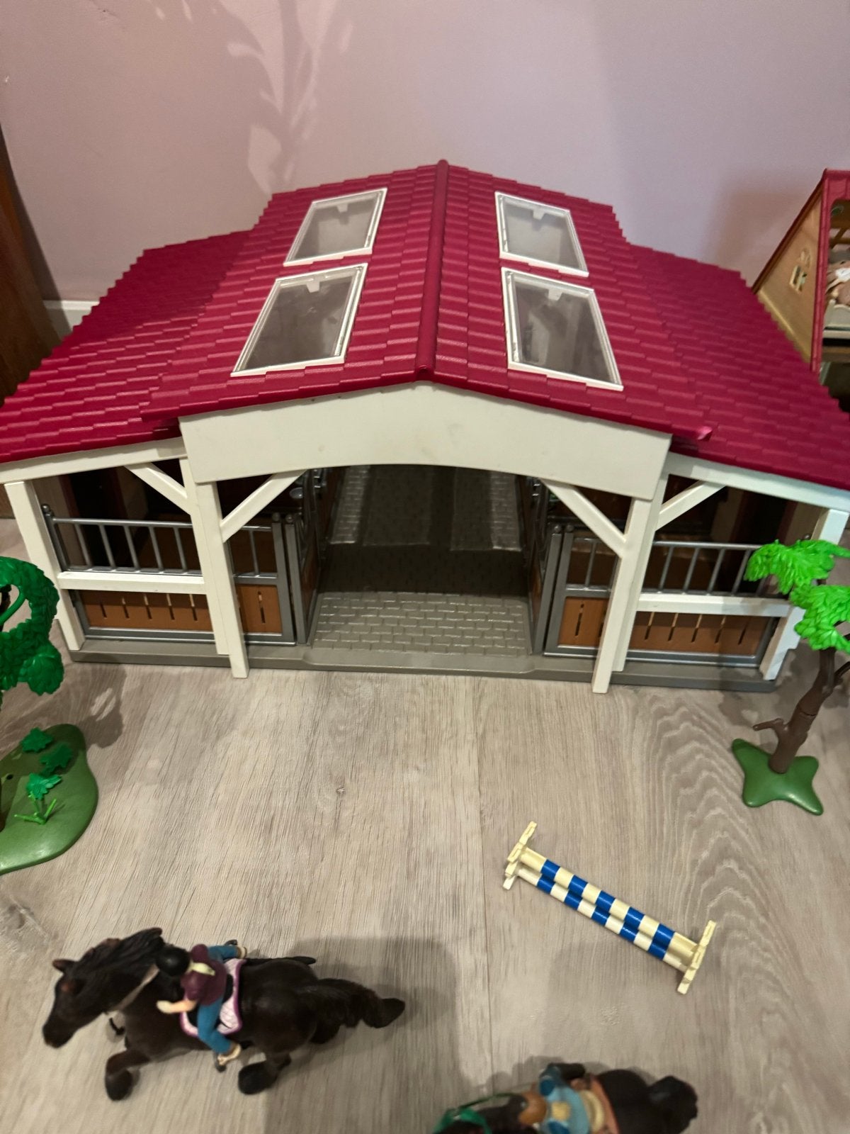 Schleich Manege met veel accessoires en paarden, Ophalen of Verzenden, Zo goed als nieuw, Jongen of Meisje