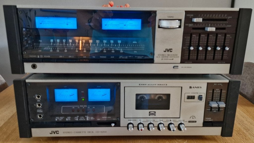 JVC Receiver en Cassettedeck uit 1978 en 1976, Ophalen, Gebruikt, JVC, Minder dan 60 watt